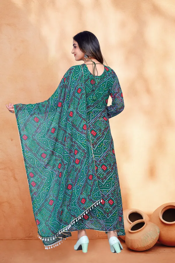 Embroidered_Green_Navratri_Gown_With_Dupatta_Set
