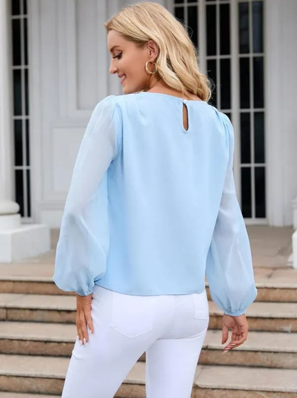 Light_Blue_Georgette_Top_for_Women