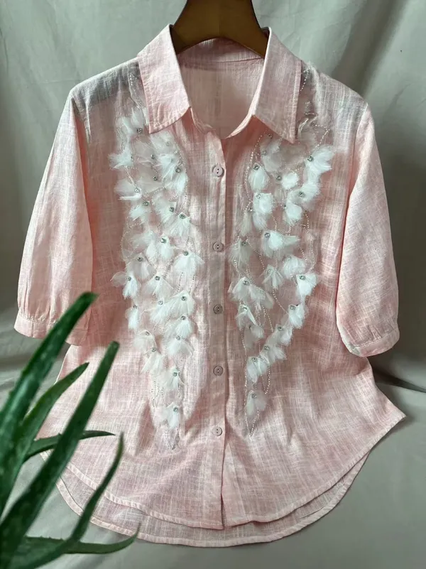 Orange_Floral_Embroidered_Shirt