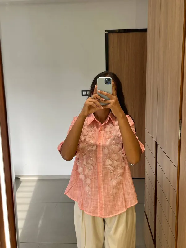 Orange_Floral_Embroidered_Shirt