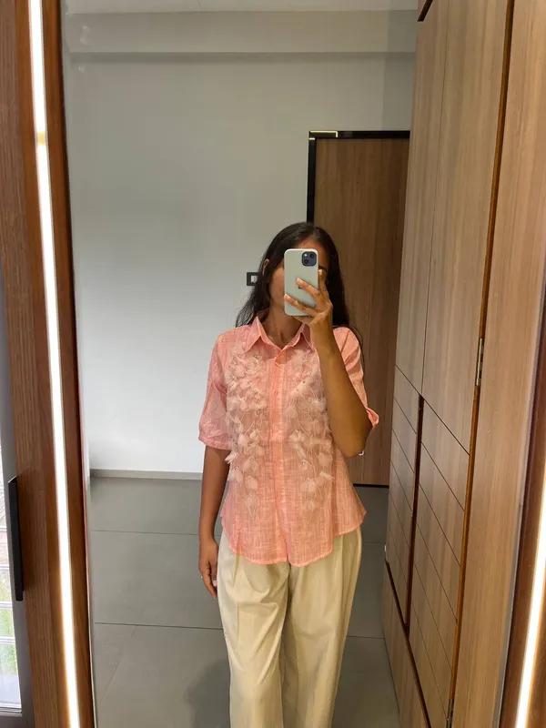 Orange_Floral_Embroidered_Shirt
