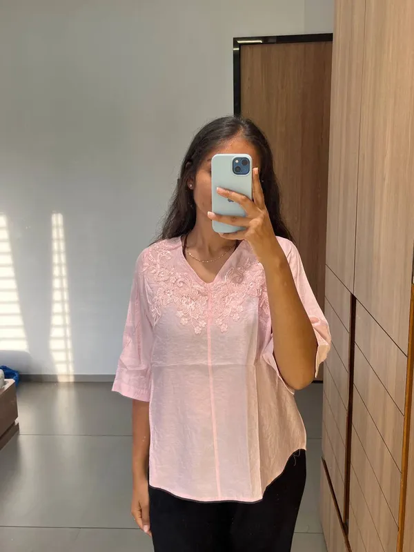 Ligth_Pink_Embroidered_V-Neck_Top
