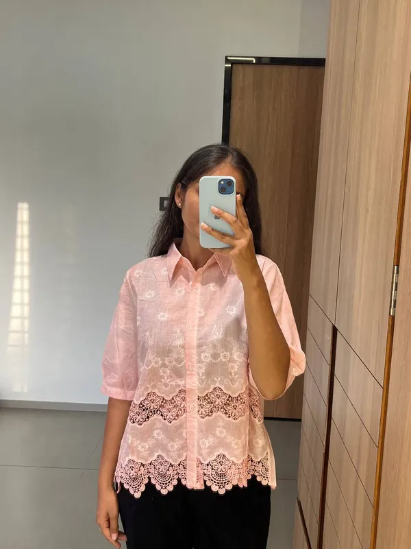Peach_Floral_Embroidered_Shirt