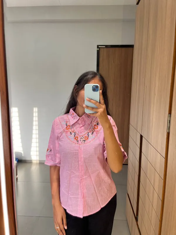 Pink_Cotton_Embroidered_Shirt