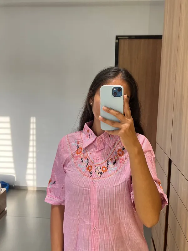 Pink_Cotton_Embroidered_Shirt