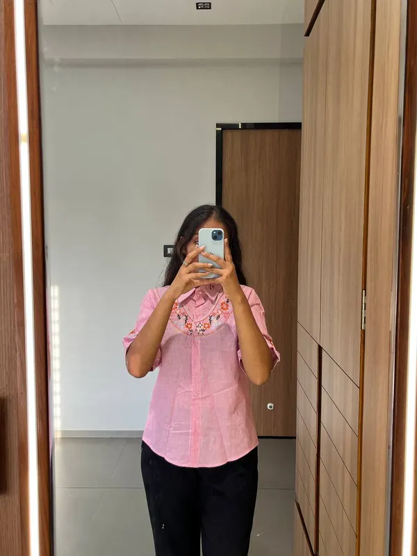 Pink_Cotton_Embroidered_Shirt