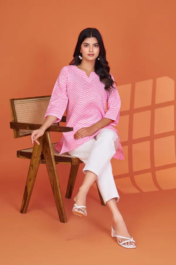 Pink_Cotton_Blend_Tunic_for_Women