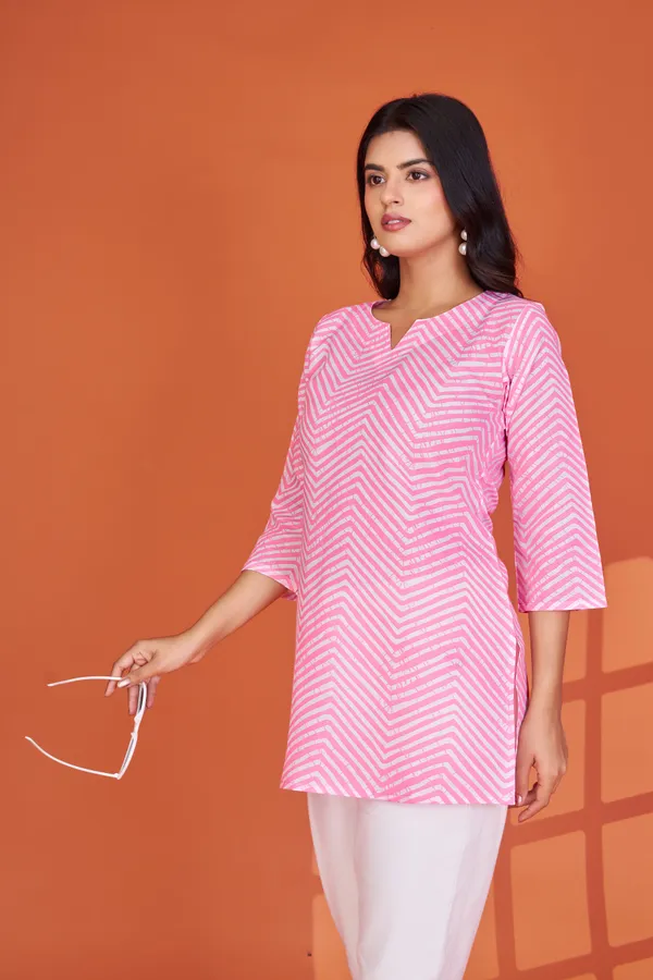 Pink_Cotton_Blend_Tunic_for_Women