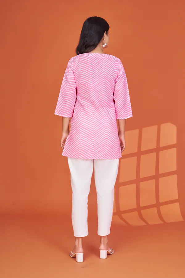 Pink_Cotton_Blend_Tunic_for_Women