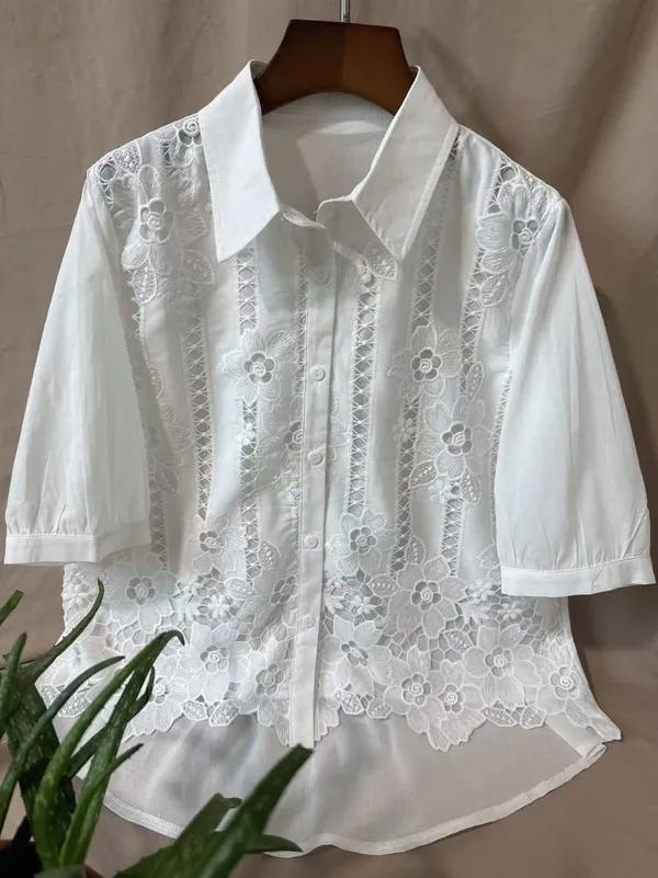 White_Floral_Embroidered_Shirt