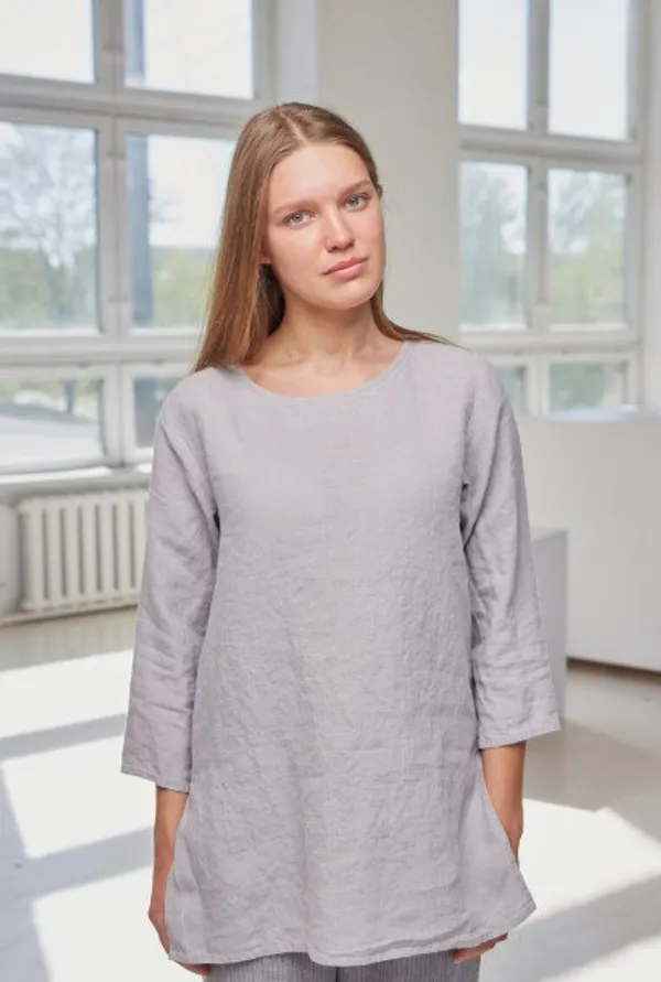 Women’s_Gray_Viscose_Rayon_Tunic_Top