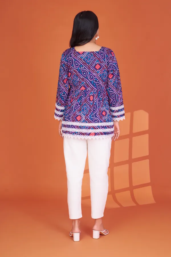 Women's_Printed_Delta_Silk_Tunic_with_Lace_Detailing_and_Square_Neck