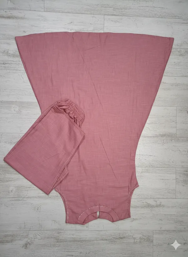 Women’s_Soft_Cotton_Pink_Kurti_&_Palzoo_Set
