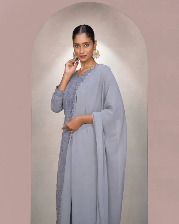 Grey_Embroidered_Kurta_Palazoo_with_Dupatta