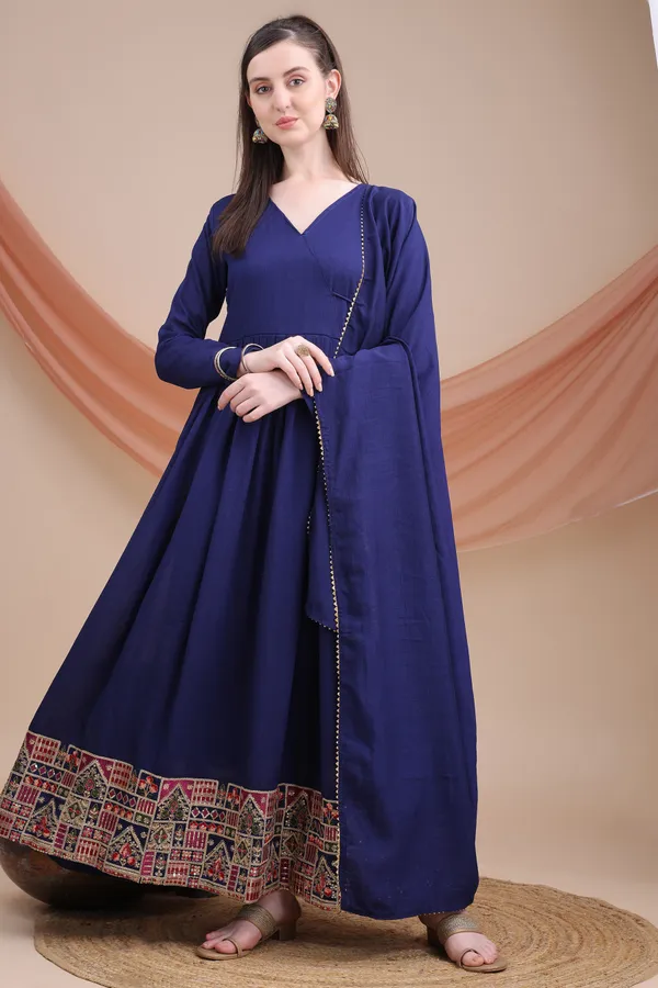 Navy_Blue_anarkali_kurta_with_dupatta_suit