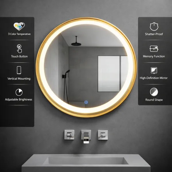 24_X_24_Inch_|_The_Deqor_Essential_Aluminium_Alloy_Frame_Wall_Mount_Triple_Light_Led_Bathroom_Mirror_With_Touch_Sensor_Round_Shape_|_AML2424A2