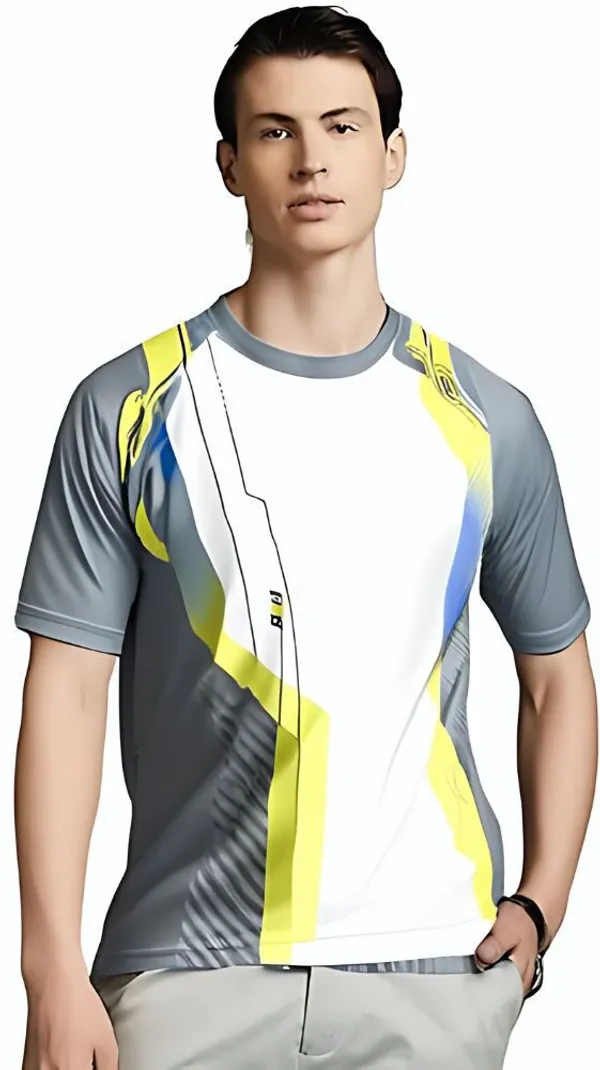 Grey_Polyester_Half_Sleeve_Round_Neck_Printed_Regular_T-Shirt_For_Men