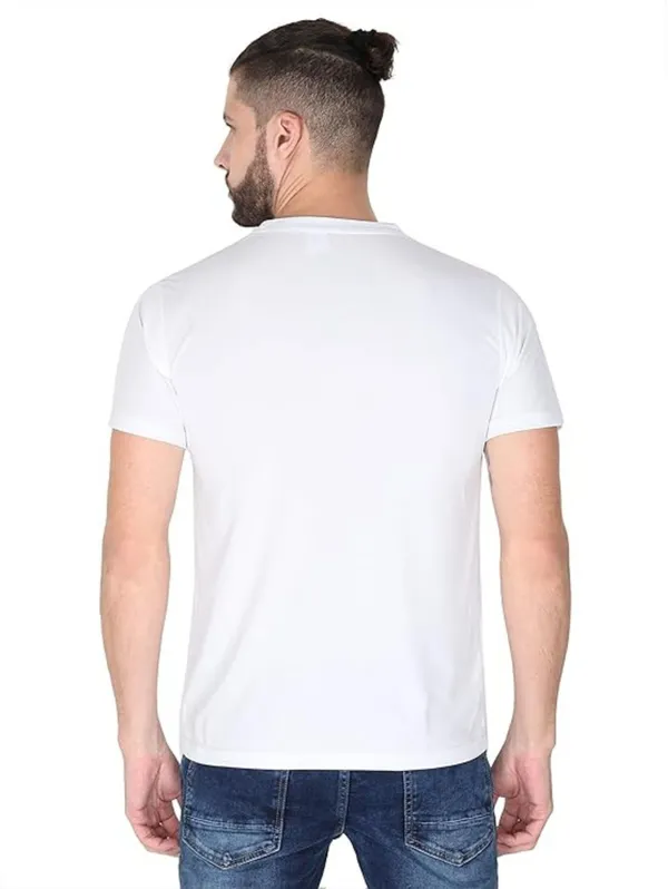 White_Cotton_Blend_Half_Sleeve_Round_Neck_Printed_Regular_T-Shirt_For_Men