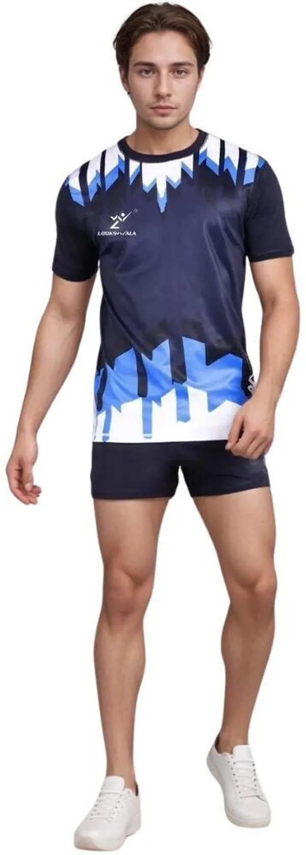 Blue_Polyester_Half_Sleeve_Round_Neck_Printed_Regular_T-Shirt_For_Unisex