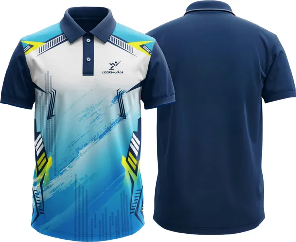 Blue_Polyester_Half_Sleeve_Polo_Neck_Printed_Regular_T-Shirt_For_Men