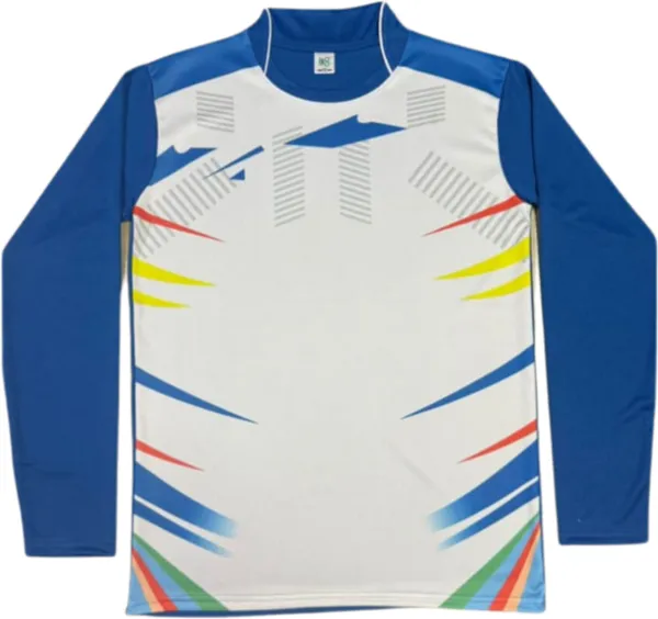 Blue_Polyester_Full_Sleeve_Mandarin_Collar_Printed_Regular_T-Shirt_For_Men
