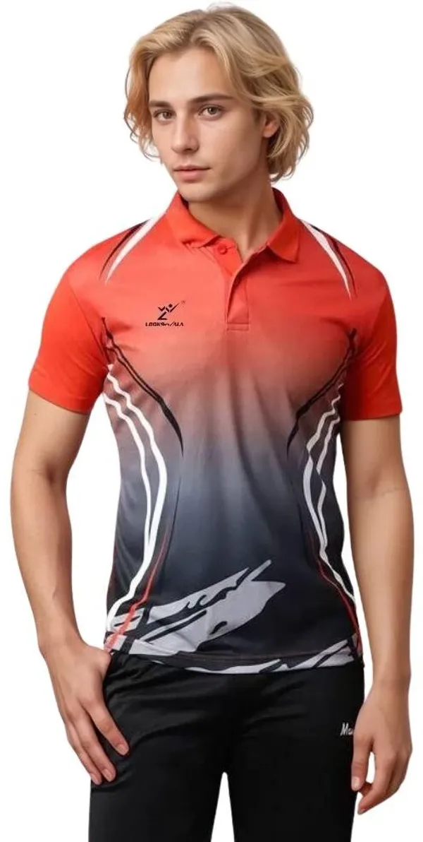 Red_Polyester_Half_Sleeve_Polo_Neck_Solid_Regular_T-Shirt_For_Men