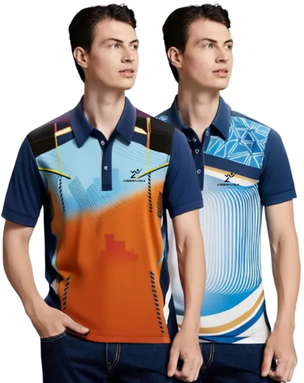Pack_Of_2_Multicolor_Polyester_Full_Sleeve_Polo_Neck_Printed_Regular_T-Shirt_For_Men