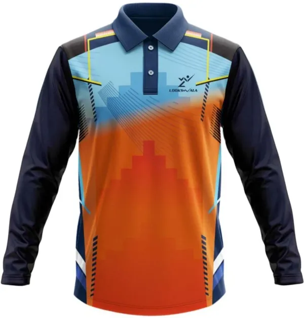 Blue_Polyester_Full_Sleeve_Polo_Neck_Printed_Regular_T-Shirt_For_Men