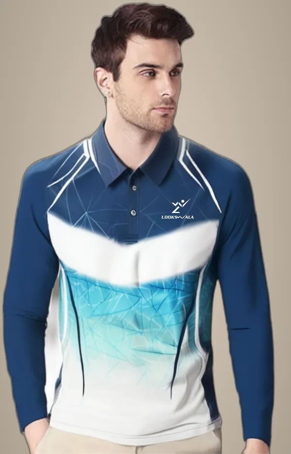 Multicolor_Polyester_Full_Sleeve_Polo_Neck_Printed_Regular_T-Shirt_For_Men