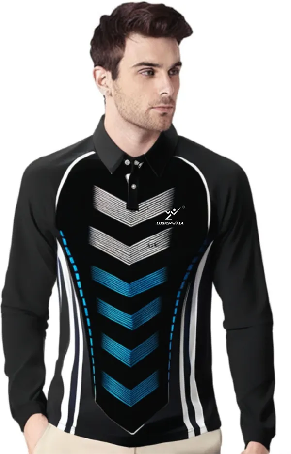 Multicolor_Polyester_Full_Sleeve_Polo_Neck_Printed_Regular_T-Shirt_For_Men