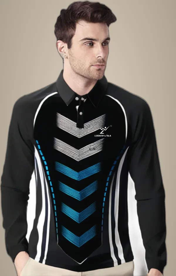 Multicolor_Polyester_Full_Sleeve_Polo_Neck_Printed_Regular_T-Shirt_For_Men