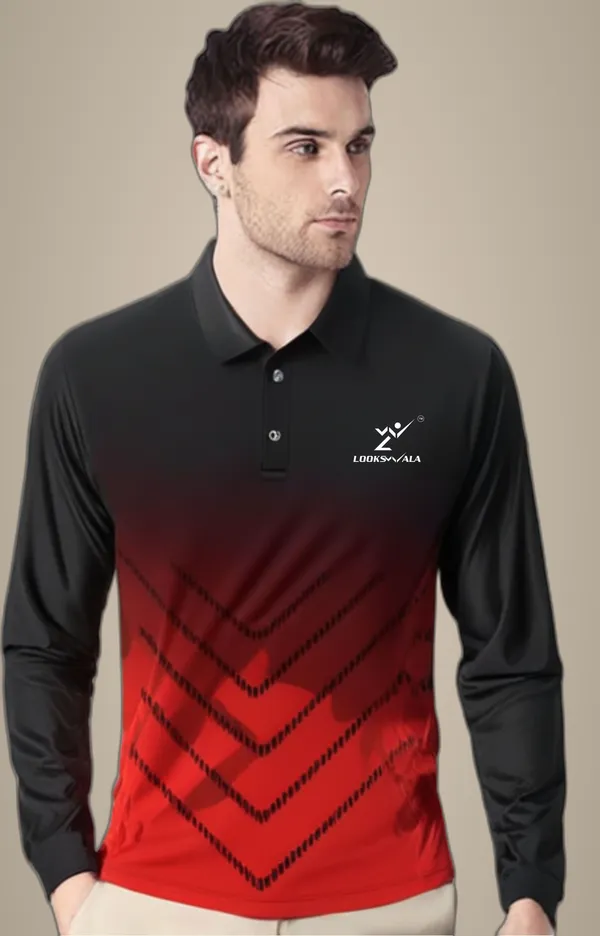 Multicolor_Polyester_Full_Sleeve_Polo_Neck_Printed_Regular_T-Shirt_For_Men