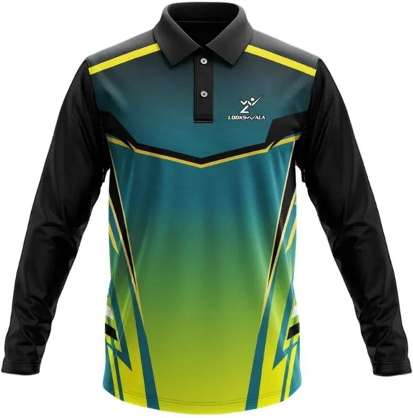 Green_Polyester_Polo_Printed_Full_Sleeve_Regular_T_shirt_For_Men
