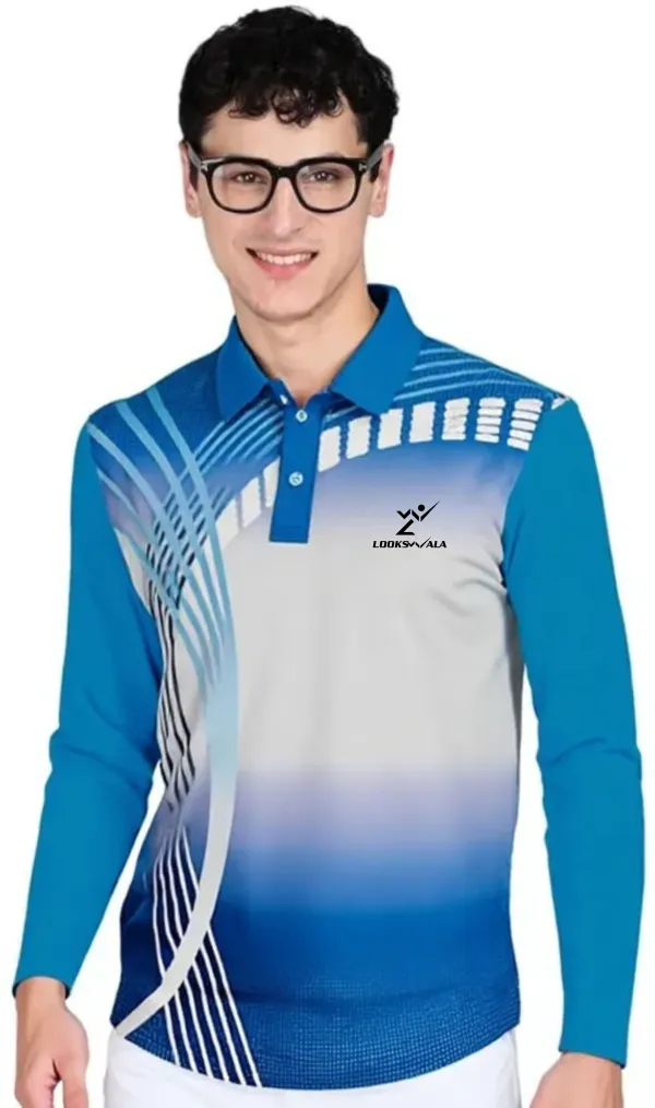 Blue_Polyester_Full_Sleeve_Polo_Neck_Printed_Regular_T-Shirt_For_Men