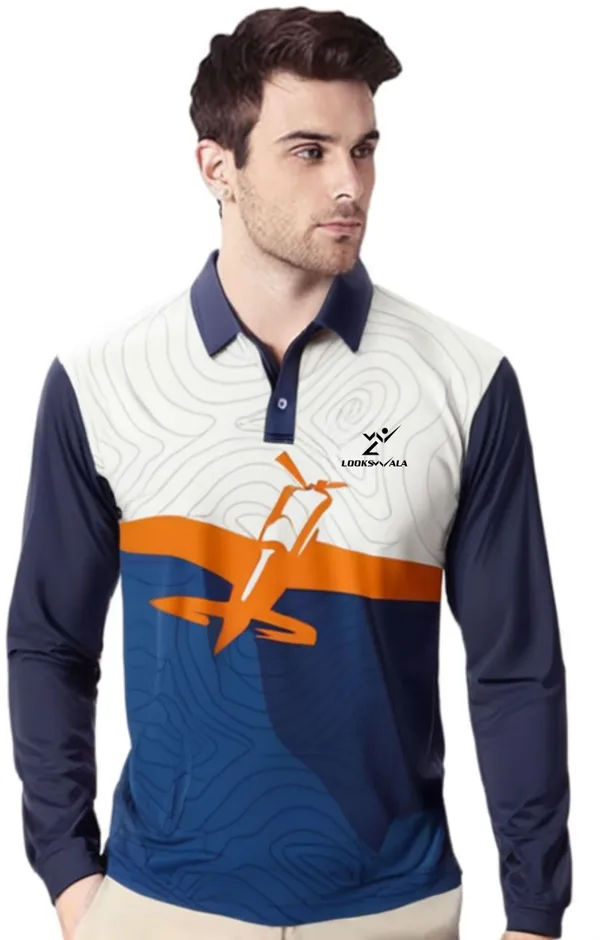 Multicolor_Polyester_Full_Sleeve_Polo_Neck_Printed_Regular_T-Shirt_For_Men