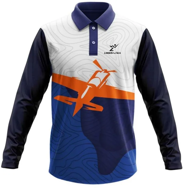 Multicolor_Polyester_Full_Sleeve_Polo_Neck_Printed_Regular_T-Shirt_For_Men