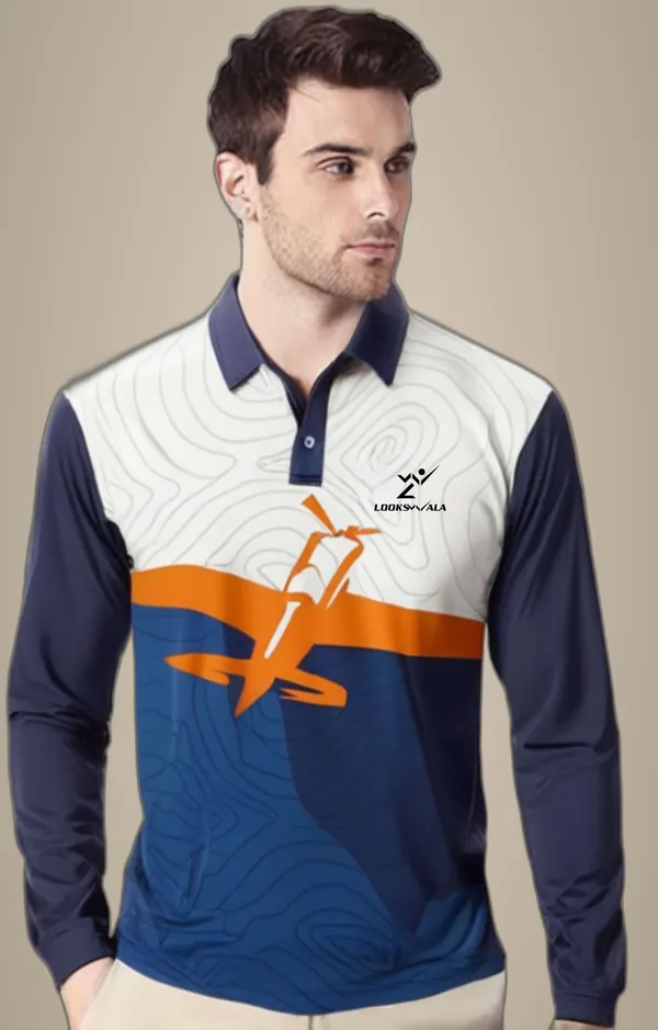 Multicolor_Polyester_Full_Sleeve_Polo_Neck_Printed_Regular_T-Shirt_For_Men