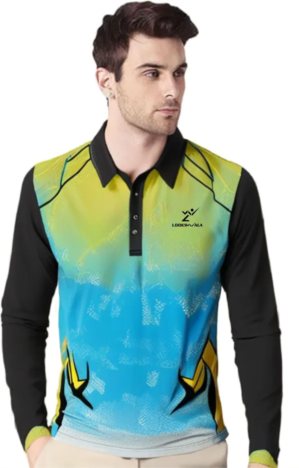 Multicolor_Polyester_Full_Sleeve_Polo_Neck_Printed_Regular_T-Shirt_For_Men