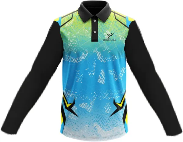 Multicolor_Polyester_Full_Sleeve_Polo_Neck_Printed_Regular_T-Shirt_For_Men