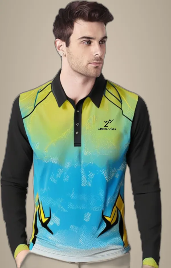 Multicolor_Polyester_Full_Sleeve_Polo_Neck_Printed_Regular_T-Shirt_For_Men