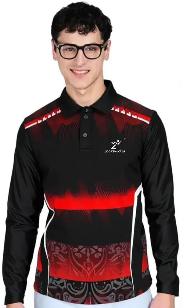 Multicolor_Polyester_Full_Sleeve_Polo_Neck_Printed_Regular_T-Shirt_For_Men