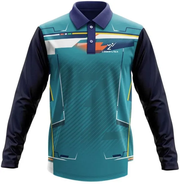 Turquoise_Polyester_Polo_Printed_Full_Sleeve_Regular_T_shirt_For_Men