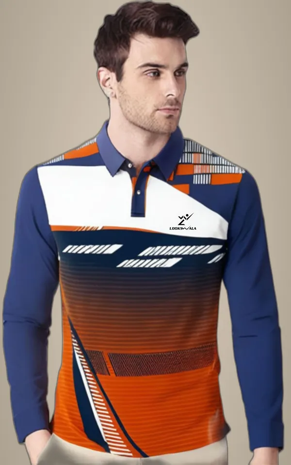Multicolor_Polyester_Full_Sleeve_Polo_Neck_Printed_Regular_T-Shirt_For_Men