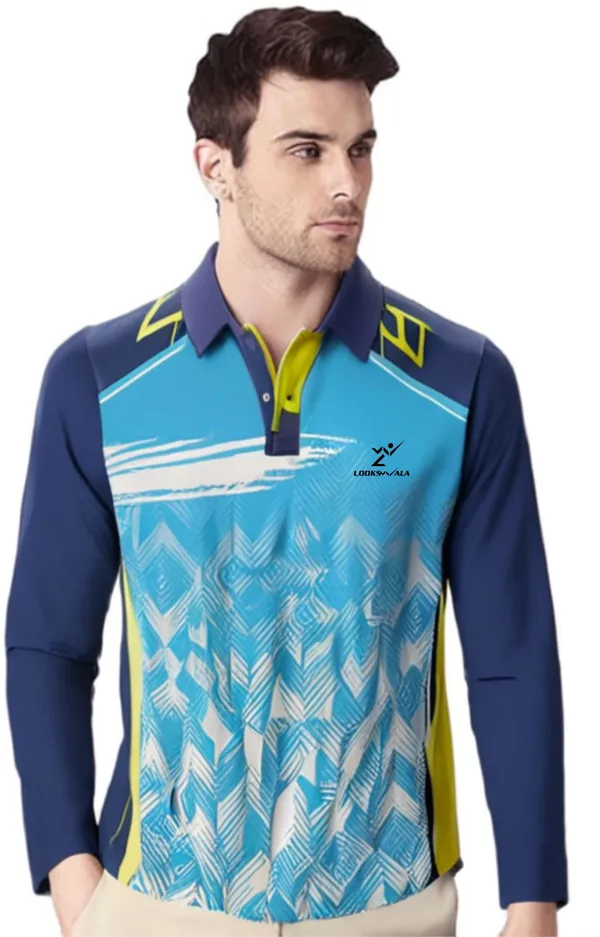 Multicolor_Polyester_Full_Sleeve_Polo_Neck_Printed_Regular_T-Shirt_For_Men