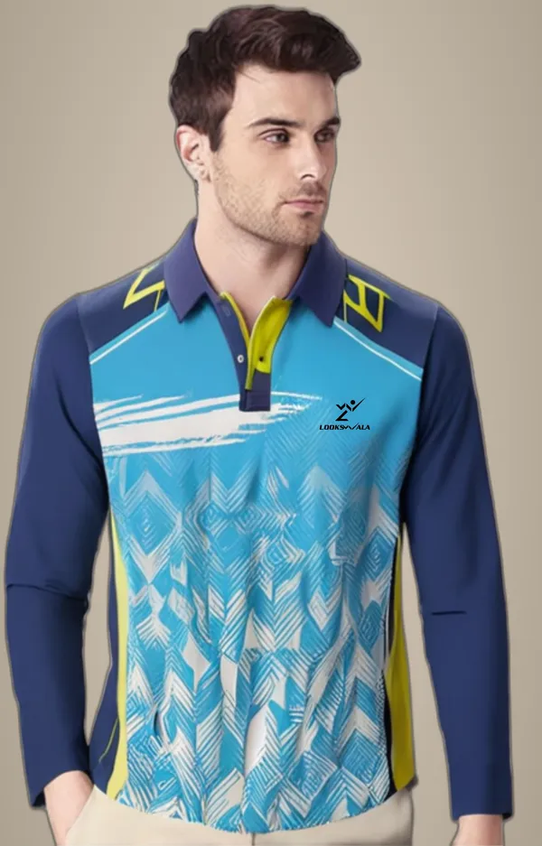 Multicolor_Polyester_Full_Sleeve_Polo_Neck_Printed_Regular_T-Shirt_For_Men