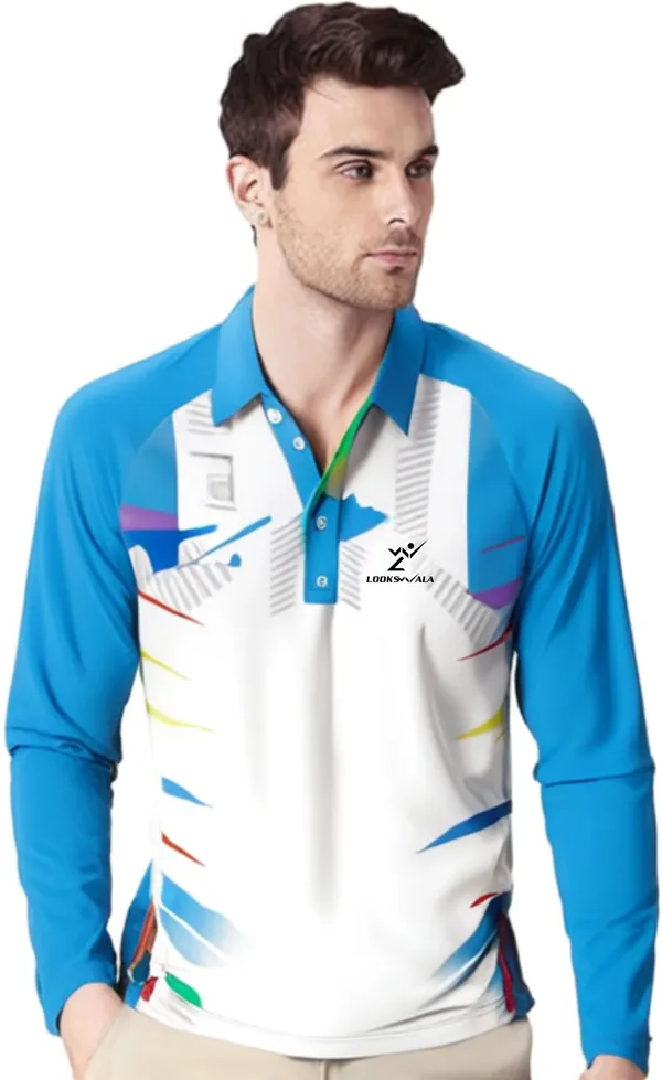Blue_Polyester_Polo_Printed_Full_Sleeve_Regular_T_shirt_For_Men