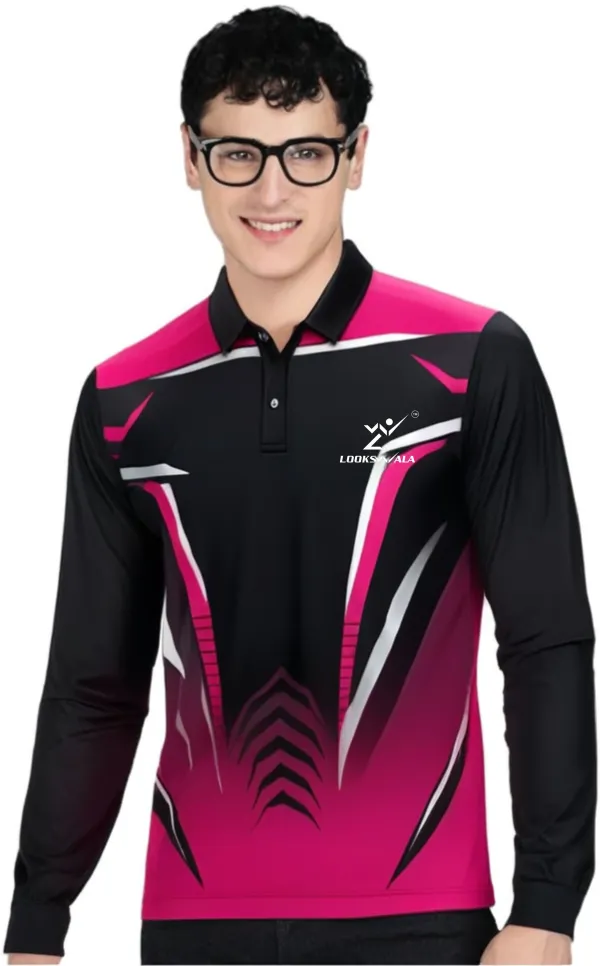 Black_Polyester_Polo_Printed_Full_Sleeve_Regular_T_shirt_For_Men