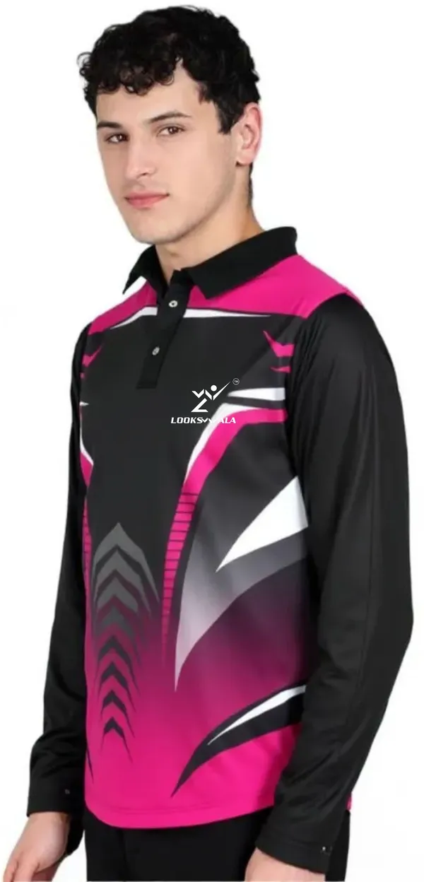 Black_Polyester_Polo_Printed_Full_Sleeve_Regular_T_shirt_For_Men