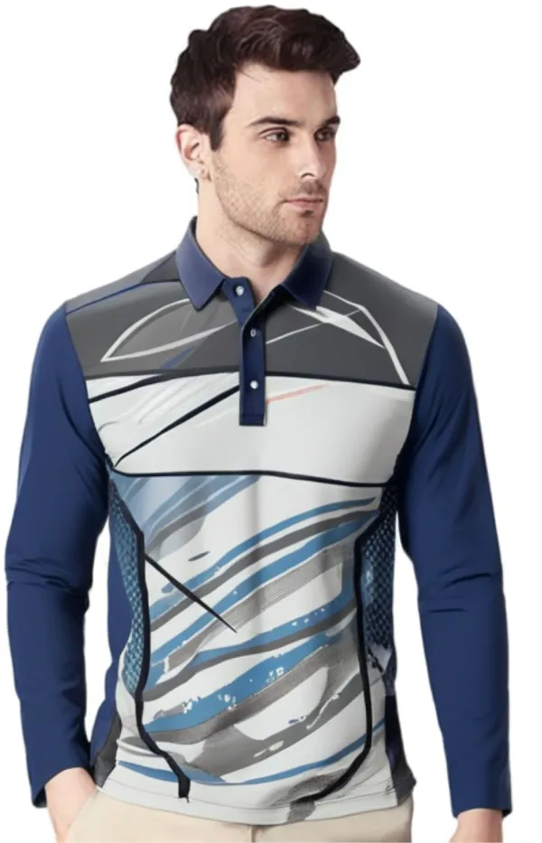 Multicolor_Polyester_Full_Sleeve_Polo_Neck_Printed_Regular_T-Shirt_For_Men
