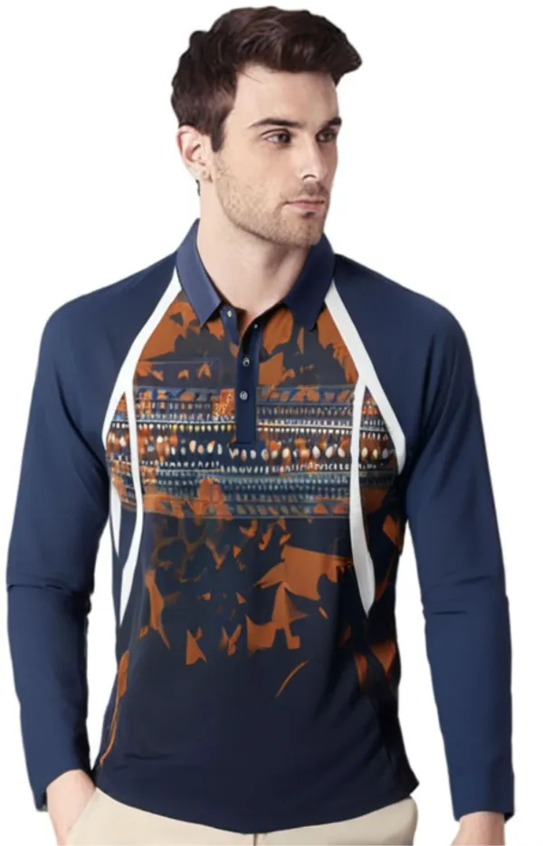 Multicolor_Polyester_Full_Sleeve_Polo_Neck_Printed_Regular_T-Shirt_For_Men